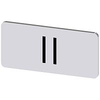 SIEMENS 3SU19000AC810QC0 ປ້າຍປະກັບ, II INSCR. LABEL,SILV 12.5 X 27MM,SYMBOL: II