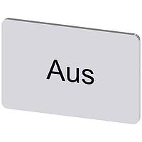SIEMENS 3SU19000AD810AC0 ປ້າຍປ້າຍຊື່, Aus INSCR. LABEL, SILVER 17.5 X 27MM, AUS