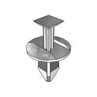 Essentra Components 495202 ກຸບກັນດ້ວຍການກົດ P/LOCK RIVET HOLE6.3 PAN4-7