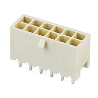 Molex 224246-1011 ພິບບີ Receptacle Versa Color Vert Header Thru Hole Dual Row 10 Ckts (Au) GloWire Nat Tray