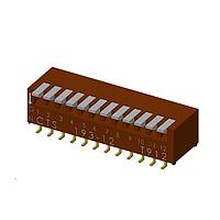 CTS Electronic Components 193-12MS ສະຫຼັບ DIP 12 ສ່ວນສະຫຼັບ SPST