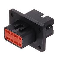 Amphenol SINE Systems AT04-12PB-BL04 ຕົວເຊື່ອມຕໍ່ 12 ຕຳແໜ່ງ Rcpt Fng Mnt Conn Pin Blk Key B