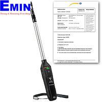 PCE HWA 20BT-ICA ເຄື່ອງວັດແທກອາກາດ (0~30 m/s; -20~60 ° C; 0~100% RH; ISO Calibration Cert.)