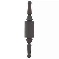 Essentra Components CBSPM-8 ສ່ວນສະໜອງ Snap-Lock CB Spt, ກາງດຶງຢາງ Mnt, .500 inSpc, ສີດຳ