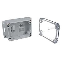 Bud Industries PN-1323-ACMB ກະບອງປິດບອດ PCB IP68 NEMA 6P ມີຝາປິດແຈ້ງແລະຂາຍຕິດຕັ້ງ (4.5 X 3.5 X 2.2 ນິ້ວ)