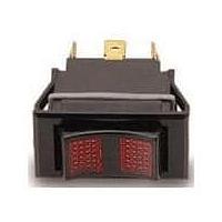 Carling Technologies LTIGK51-6S-BL-RC-WBL/12V ສະຫນັບສະຫນູນຂະໜາດໃຫຍ່ Rocker Switch LTIGK516SBLRCWBL/12V