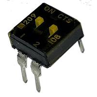 CTS Electronic Components 209-2MST ສະຫນາມສະຫນອງ DIP 2 ສ່ວນສະຫນອງ SPST