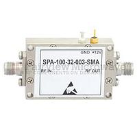 Fairview SPA-100-32-003-SMA 500 MHz to 10 GHz, Medium Power Broadband Amplifier with 25 dBm, 32 dB Gain and SMA