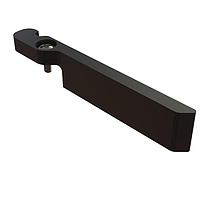 Wakefield Thermal 452E-200URB-JT ອີເຈັກເຕີຣ໌ Ejector, 2" L, 6061-T6 Aluminum, ມືຂວາ, ສີດຳ Anodize, Injection, ຫນາ