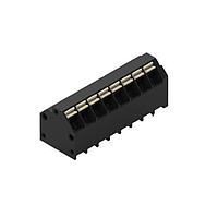 Wurth Elektronik 691809320308 ແຖບເຊື່ອມຕໍ່ແບບຄົງທີ່ WR-TBL ໄລຍະຫ່າງ 3.81ມມ ແບບໂມດູນ THR ສີດຳ 45 ອົງສາ ຂາຄູ່ ຊ່ອງສຽບສາຍ ແບບບໍ່ມີສະກູກົດເຂົ້າ 8P