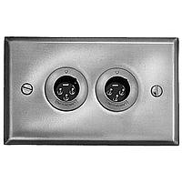 Switchcraft H3MS ຕົວເຊື່ອມ 1 GANG XLR WALL PLT W/2 B3M