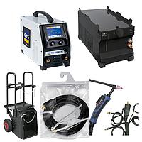 GYS TIG 220 AC/DC WDB3 PACK ຊຸດເຄື່ອງເຊື່ອມ TIG AC/DC ແລະ MMA (1ph; 230V; 220A AC/DC)