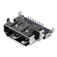 Same Sky (formerly CUI Devices) HD08-19-RVS-MSMT-TR HDMI HDMI, 19 PIN, ການຕິດຕັ້ງກາງກັບຄືນ, ເທັບແລະລີວ