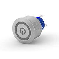 Alcoswitch - TE Connectivity 1-2317658-0 ປຸ່ມກົດສະຫນອງ AV25 SPL 3A MOVING RING POWER BLUE 24V