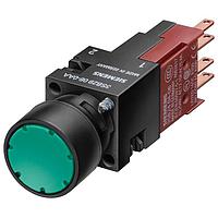 SIEMENS 3SB22260AE01 ປຸ່ມກົດ PUSHBUTTON,MOMENTARY,FLUSH,GRN,ILL