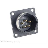 Eaton Souriau-Sunbank UTGX014D5PX ຮັບສິນສ່ວນ Receptacles Square flange receptacle, ບໍ່ມີ backshell, ມີ 5 ຕິດຕໍ່ຊາຍ PCB, IP68/69K ໃນສະພາບບໍ່ໄດ້ຕ້ອງການ, ການກຳນົດກະແຈ X