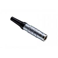 Amphenol LTW SLKC-02FGMS-GCP-225 Circular Push Pull Connectors FLOS+, K Series C Size, 12A, 02 pins, Male Connector, Male Contact, Straight, Push Pull, Solder, Field Installable, F4.8 - F5.7mm, IP68