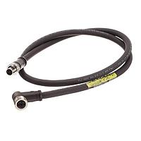 Molex 120501-0002 ສາຍພະລັງງານ M12 ສອງທ້າຍ DE Crdst 4P F 90D M/Strt 14AW 1m