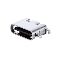 Same Sky (formerly CUI Devices) UJ20-C-H-G-MSMT-3-P16-TR USB ປະເພດ C Type C,2.0, ຢູ່ຮອງ, ກະດູກທອງ 3u, ການຕິດຕັ້ງພາກກາງ 1.6mm, 16 ຂາ, T&R