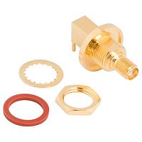 Amphenol RF 901-10352 ຕູ້ເຊື່ອມ PCB SMA RA PCB Jack 50 Ohm