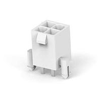 AMP Connectors - TE Connectivity 2029059-4 ຮອງສະໜອງສະເພາະແລະສາຍສະໜອງ 4P VRT HDR W/PGS GLOW WIRE