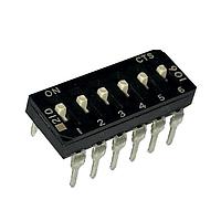 CTS Electronic Components 210-6MSD ສະຫນັບ DIP ຜ່ານຮູ, DIP SWITCH ກະທົບທາງທາງທາງ, 6-ຂາ, ຕົວກະທົບລະດັບກາງ, ການປິດທ້າຍລຸ່ມ, ແບບຂອງຂອງທາງກົງ, ກະປ່ອງທູບ