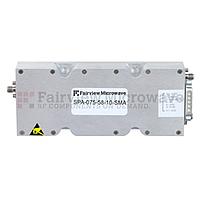 Fairview SPA-075-58-10-SMA 58 dB Gain High Power High Gain Amplifier at 15 Watt Psat Operating From 7.2 GHz to 7.5 GHz with SMA