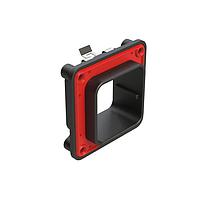 Amphenol SINE Systems ARBF-2C ອຸປະກອນຕໍ່ຕົວຂ່າຍສໍາລັບຂອງຮັບສະເປັດຕຳແໜ່ງ 48, 60, ປຸ່ມກະທົບ C, ສີດຳ