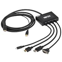 Tripp Lite B321-4X1-HDVC ໂມດູນ Ethernet 4X1 HDMI PRES ADAPTER, 4K 60HZ