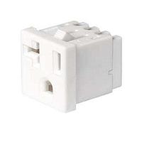 Schurter 3-147-610 ຕົວເຊື່ອມ NEMA ສາຍອອກ 5-20R, ການຕິດຕັ້ງປຸກໃນ, ດ້ານຫນ້າ, ເຄື່ອງຕິດຕໍ່ IDC, ຕາມແກນຫຼັກພິນ, ສີຂາວ