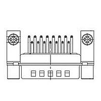 Molex / FCT 173109-0216 ຕໍ່ຕໍ່ D-Sub - ຄວາມໜາແຮງມາດຕະຖານ FCT DSUB RA PC PLG 25 PN W/JKPOST