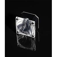 Ledil CA18958_ROSE-UV-G3-O-PIN ກ້ອງເລນດ້ານເດັດ Rose Silicone Single Lens -20+35 Deg Oval Beam Blk Hldr Tape Pins