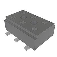 Samtec CLT-103-02-L-D-A-TR ປຸ່ມຕິດຕັ້ງລະດັບຕ່ຳປຸ່ມສອງດ້ານ