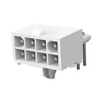 AMP Connectors - TE Connectivity 1586612-1 ຕູ້ແບັດເຕີຣີແລະປະຕູກເຊື່ອມ HDR 8 POS R/A MINI