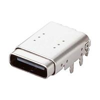 Same Sky (formerly CUI Devices) UJ20-C-H-C-1-SMT-TR ປະຕູ USB Type-C, ປົກກະໂປງຄູ່, ຢູ່ທາງຮອງ, ອະໄລດທອງສົດ, ຕິດພື້ນ, 6.5L, T&R