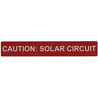 HellermannTyton 596-00247 ປ້າຍຫນ້າສະຫຼຸບ CAUTION SOLAR CIRCUIT 50/RL