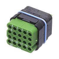 Eaton Souriau-Sunbank 8MQ2M2022ADE ຕົວເຊື່ອມ MQUICK MODULE, ປິດກັນນ້ຳ, ບໍ່ມີການຕິດຕໍ່