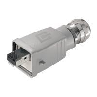Weidmuller 1271250000 ຕົວເຊື່ອມຕໍ່ແບບມົດູເລີ / ຕົວເຊື່ອມຕໍ່ Ethernet IE-PS-V05M-RJ45-FH-B