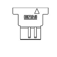 ERNI - TE Connectivity 524765 ອຸປະກອນເສີມ Tin Female 3-Pos Cover Black