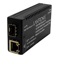 Lantronix M/GE-PSW-SFP-01-UTX-OZ ຕົວແປສື່ມວັນສື 10/100/1000BaseTX ເປັນ 1000Base SFP Uni Directional TX ມີພະລັງງານ -OZ