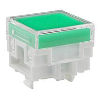 NKK Switches AT477JF ປຸ່ມ SQ CLR LENS/GRN FLTR LB ມີ INCNDSCNT LAM