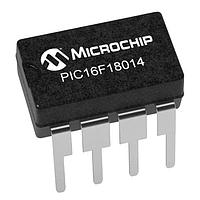 Microchip Technology PIC16F18014-I/P ເຄື່ອງຄວບຄຸມຈຸດຕໍ່ຕໍ່ 8-bit - MCU 7KB Flash, 128EE, 512B RAM, 10b ADC, PWM, CCP, HLT, WDT, PPS, EUSART, SPI/I2C