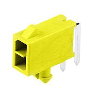 Molex 212528-0242 ພິນຕິດ PCB Receptacle Micro-Fit+ Versa Color RA Header Thru Hole Dual Row 2 Ckts (Au) GloWire Ylw