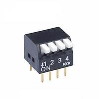 NKK Switches JS0304PP4-S ສະຫນັບ DIP 4 ຕຳແໜ່ງ PIANO DIP PC 25mA STICK-TUBE