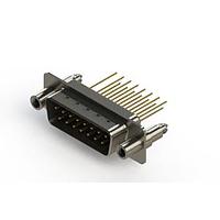 EDAC 627-M15-623-BT6 ຕົວເຊື່ອມ D-Sub - ຕົວເຊື່ອມ D-Sub ຄວາມໜາ້ຄວາມຖືກມາດຕະຖານ ແບບຕັ້ງຕົວແບບຕັດກະເປົາ
