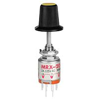 NKK Switches MRX204-CE ສະຫນັບສະຫນູນການຫຼຽນສະຖານະ DP ມີ 2-4 ຕຳແໜ່ງ ປຸ່ມໃຫຍ່ ເຫຼືອງ