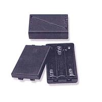 Eagle Plastic Devices 12BH431B/C-GR ຖານຖ້ວຍແບດເຕີຣີ 3 AAA SNAPS ມີຝາປິດ