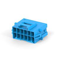AMP Connectors - TE Connectivity 3-1971775-6 ຮອດເດີແລະຮ້ອງສາຍສະບັບ PTL 2X6 CAP PANEL MT STD TEMP KEY C BLU