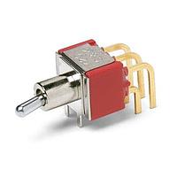 C&K 7201K2AQEG ສະຫນັບສະຫນູນ Toggle 0.4VA 20VAC/DC DPDT ON-NONE-ON PCB