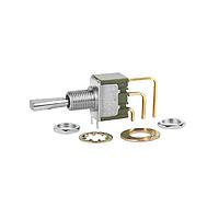 NKK Switches MN18ES1G40 ສະຫນອງສະລັບປ່ຽນທາງ ANGLE PC MOUNT MINIATURE TOGGLE